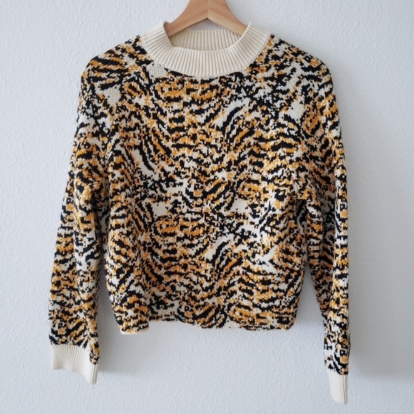 Rachel Comey x Target Striking Abstract Animal Print Sweater XXS - Picture 2 of 11
